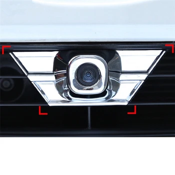 

For Toyota RAV4 2016 2017 2018 Car body styling ABS chrome Front radar camera light box cover Case parts accessories