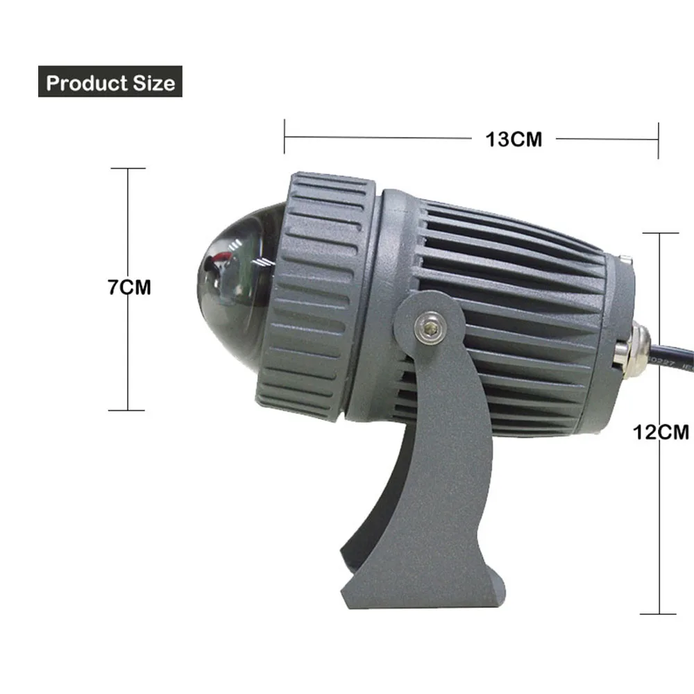 Водонепроницаемый IP65 открытый прожектор светодиода CREE 10 Вт СИД прожекторное освещение узкий угол освещение на большие расстояния для наружного освещения