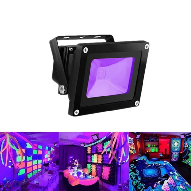 JLAPRIRA LIGHTING UV Flood Light 30W 50W Ultra Violet Floodlight LED UV Black Light 365NM 395NM UV Flood Light Lamp 85-265V IP65