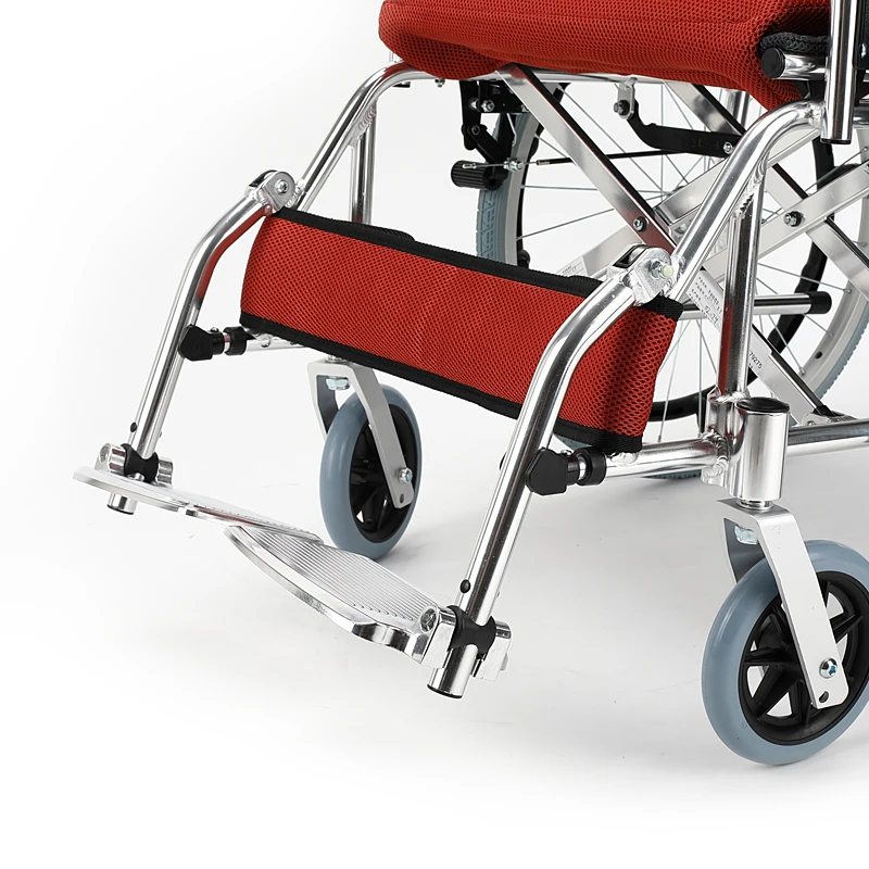  Kai Yang Aluminum Wheelchair With Foldable Backest For Elderly Portable Disabled Wheelchair Patient