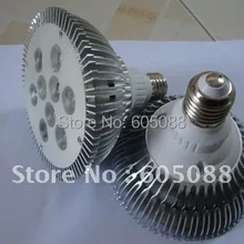 E27 9 Вт PAR38 светодиодные лампы 2000 К Золотой теплый белого цвета epistar чипы, светодиодные Spotlight AC85-265V жизни> 50, 000hrs ce& rohs 6 шт./лот