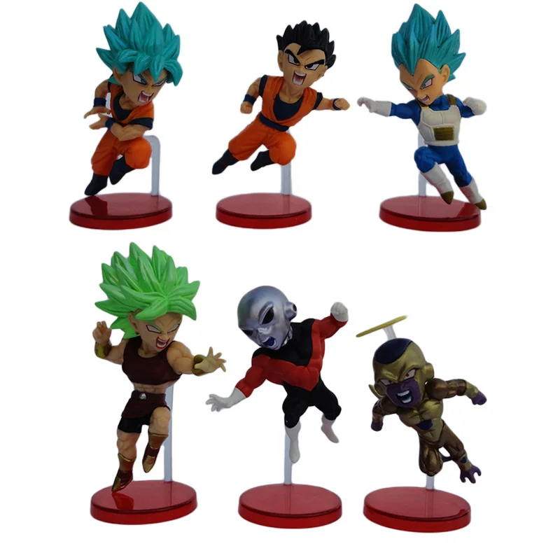 Dragon Ball 6pcs/set Mini Action Figures 1/12 scale painted figure Goku