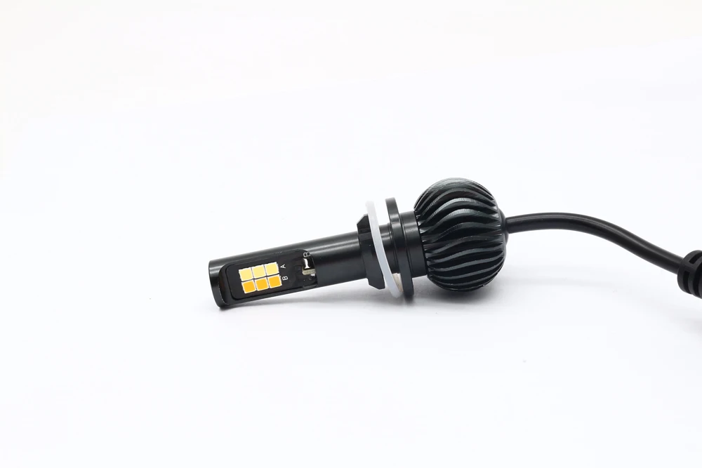 Dual Color Change Headlight H7 H4 LED Fog Light Bulb 6000k White 3000K Yellow H1 H3 H8 H11 9005 9006 880 12V 20W LED Headlights (35)