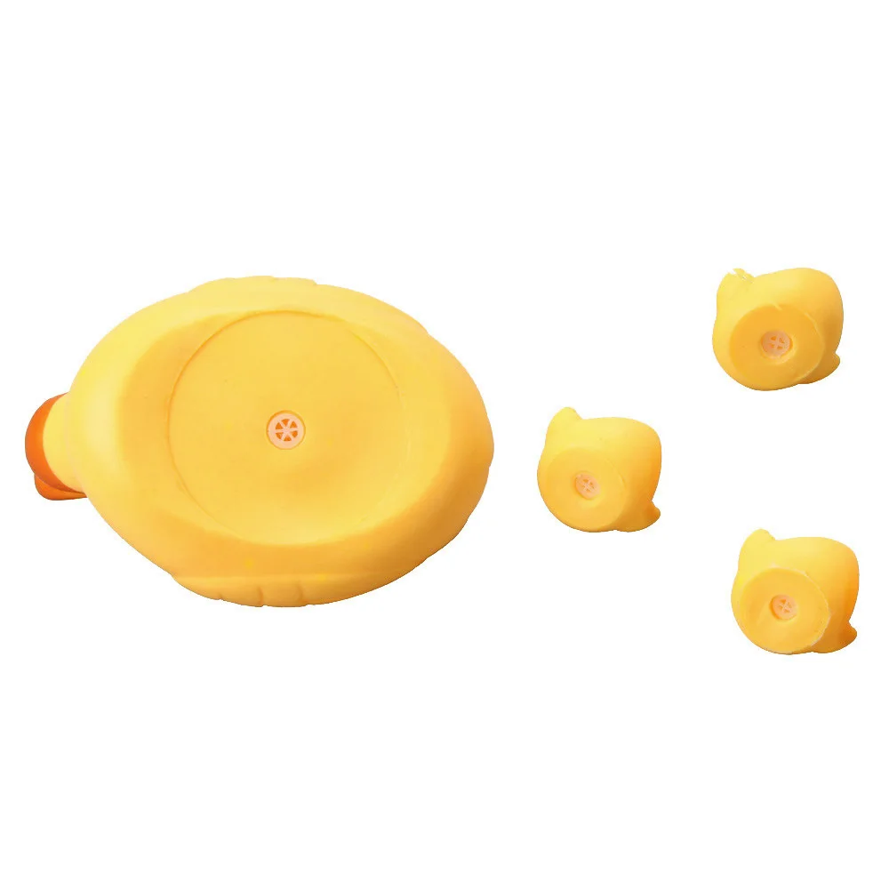 Bathing Toy For Baby Cute Ducks Bathing Toy Mummy & Baby Rubber Race Squeaky Ducks Family Bath Toy Kid Game Toys C520