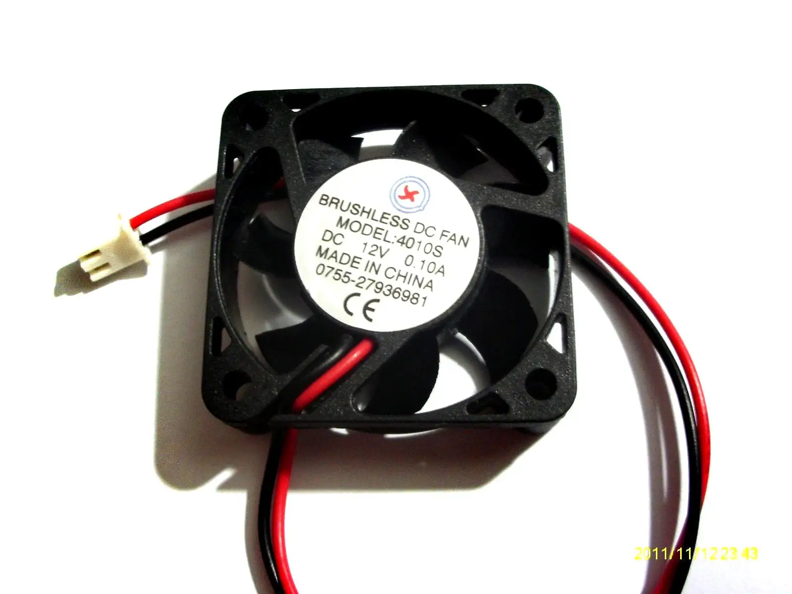 

1 PCS Brushless DC Cooling Fan 12V 4010s 40mmx40mmx10mm 2 Wires