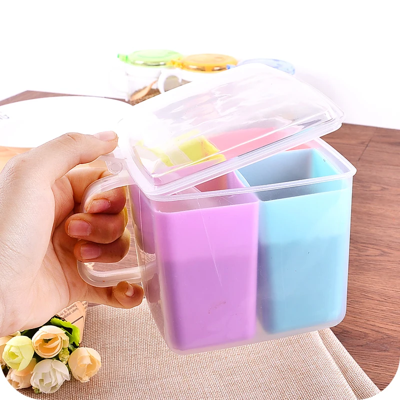 4 ячейки банка для специй коробка приправ кухонная бутылка хранения банки соли