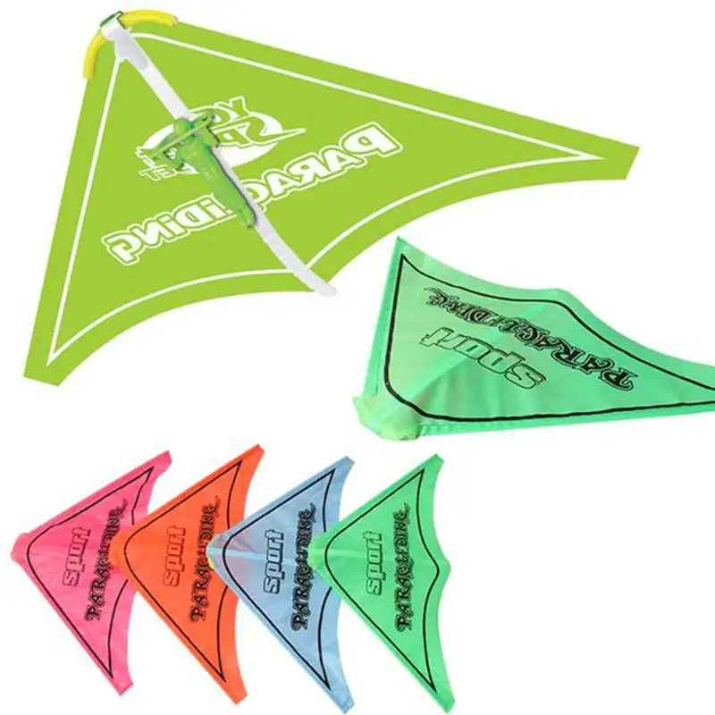 Buy 1 Set Parachute Sport Paraglider Kite Toy Hand Pull Glider Playing Kite