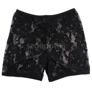 

Fashion Women Black Floral Lace Skirts Short Breathable Skirt Under Shorts