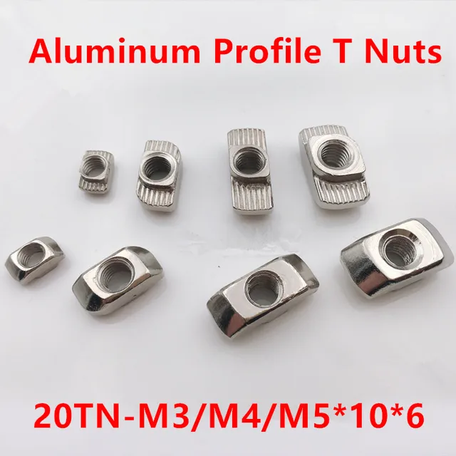 100pcs m3 m4 m5 t hammer nuts t nuts slided hammer head fasten nuts