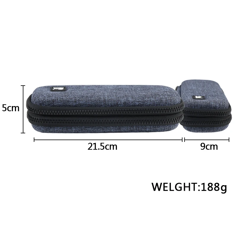 Shellnail Double layer Digital Earphone Case For Headphone Adapter Airpods Accessories Earbuds USB Cables Portable Storage Bag
