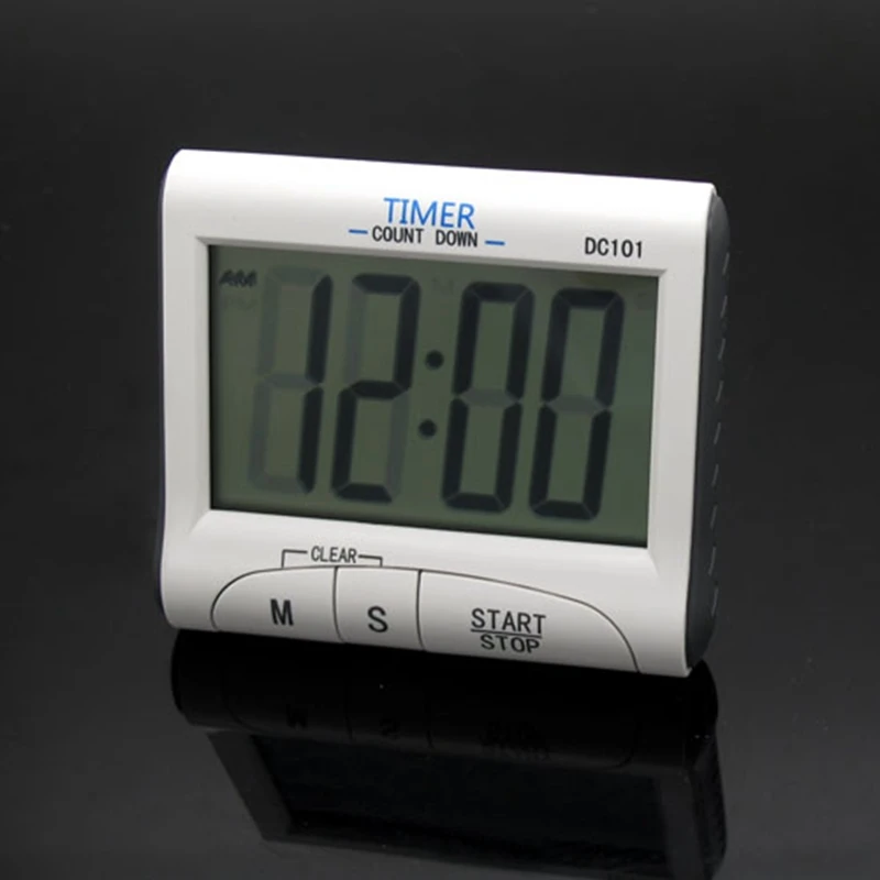Mini LCD Screen Digital Kitchen Table Clock & Count down Cooking Timer