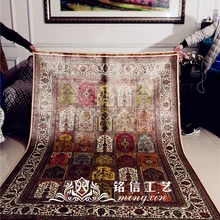 5,5 'x8' ручная ткань четыре сезона шелковый ковер домашний интерьер ковер шелковый ковер с восточным рисунком