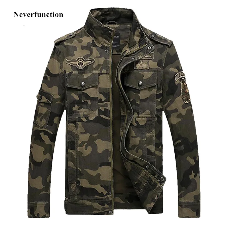 High quality men Camouflage jackets army green military Cargo jacket