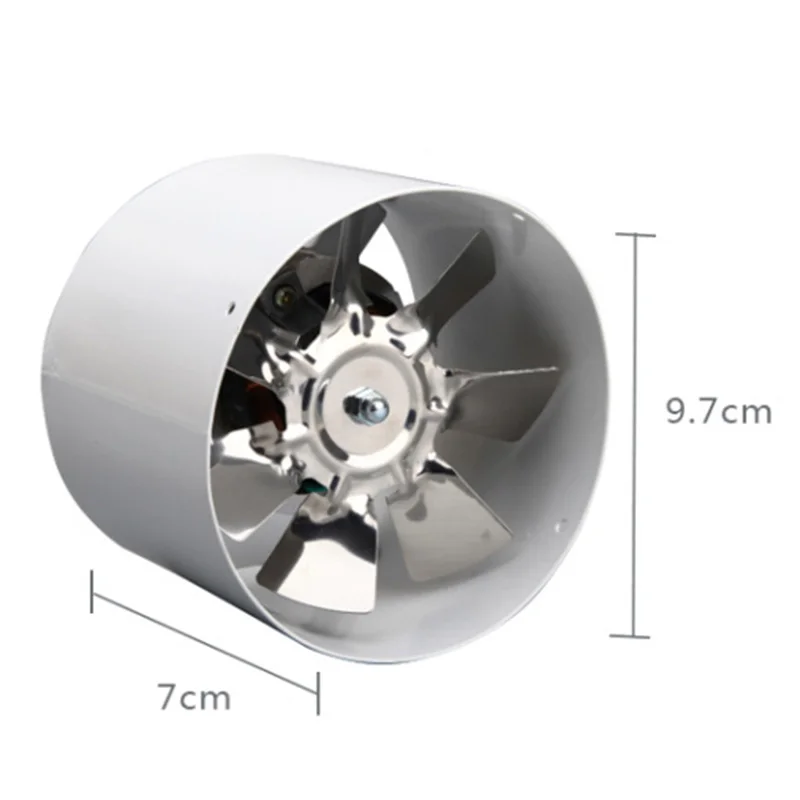 4 дюйма окна Вытяжной вентилятор Ванная комната Кухня туалеты вентиляции 2800R/мин 220 В 25 Вт белый Цвет для дома Трубопроводный вентилятор