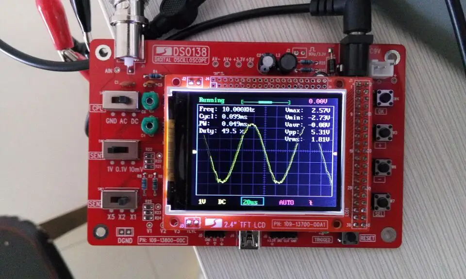 JYETech подлинный DSO138 2,4 TFT карманный осциллограф DIY kit SMD части не Паяные электронные DIY обучающий Комплект 200 кГц