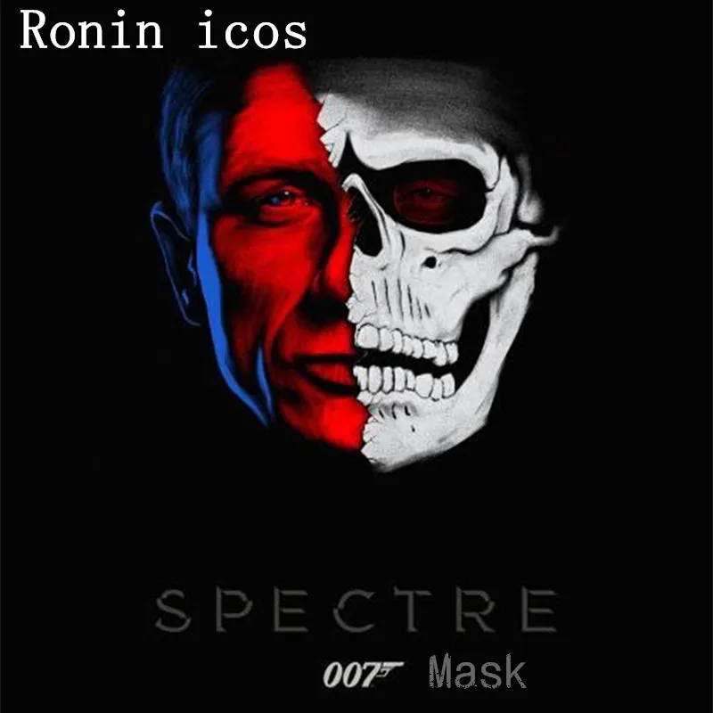 

Movie James Bond 007 Spectre Cosplay Costumes Adults Men's Horror Halloween Masquerade Ghost Party Resin Skull Skeleton Masks