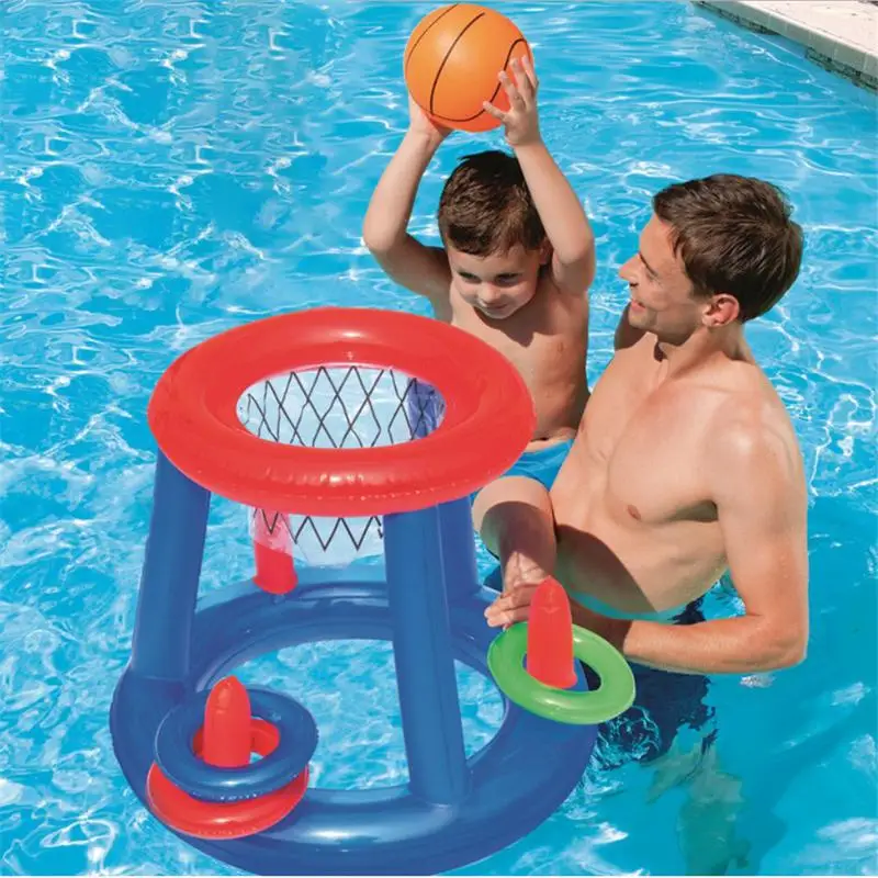 

New Water Basketball Hoop Pool Float Inflatable Play Game Swimming Pool Toy Water Sport Toy Pool Floating Toys for Children Kids