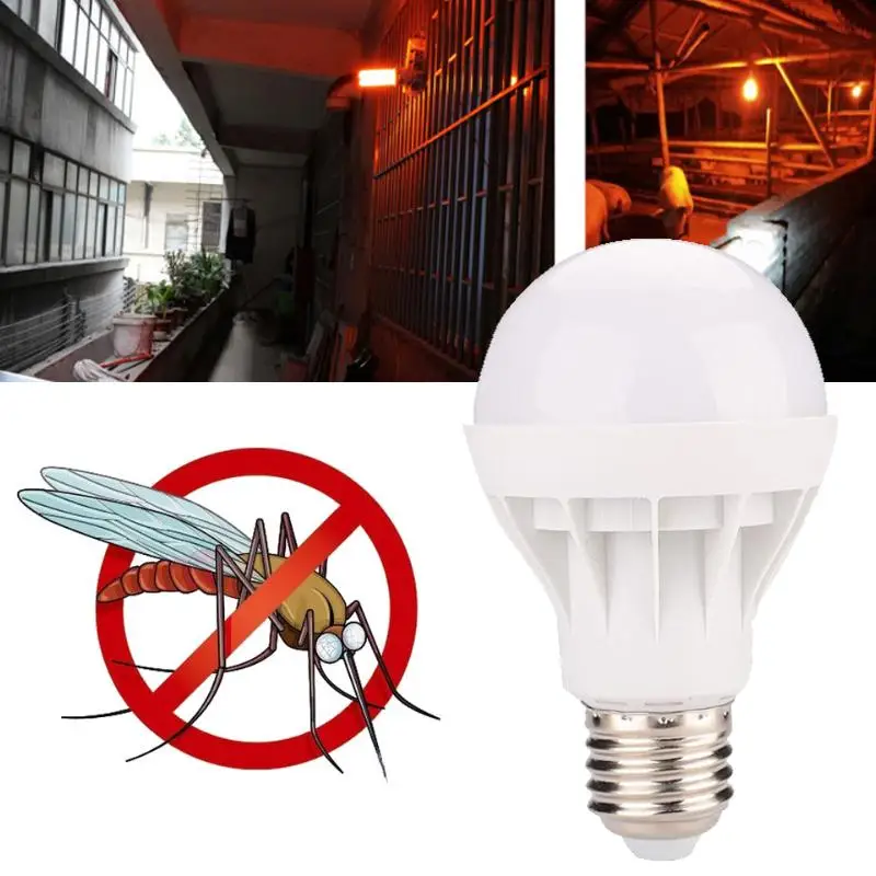 Led Light Bulb Pest Repeller Electronic Anti Mosquito Pest Insect Mute Baby Mosquito Light Lamp