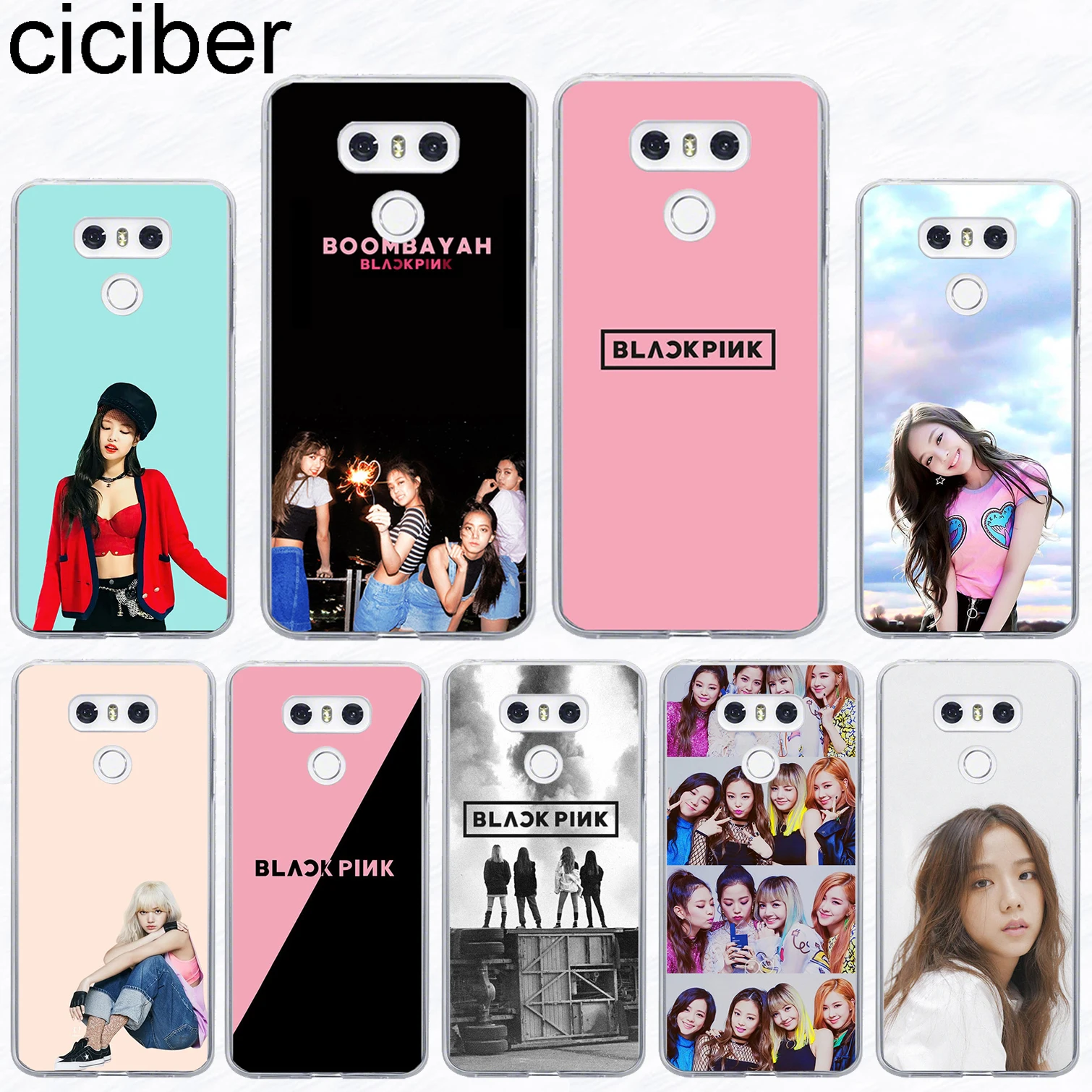 

ciciber For LG G7 G6 G5 G4 V40 V35 V30 V20 THINQ Soft Phone Fashion Blackpink Case For LG K8 K10 K4 2017 2018 K9 K11 Plus Fundas