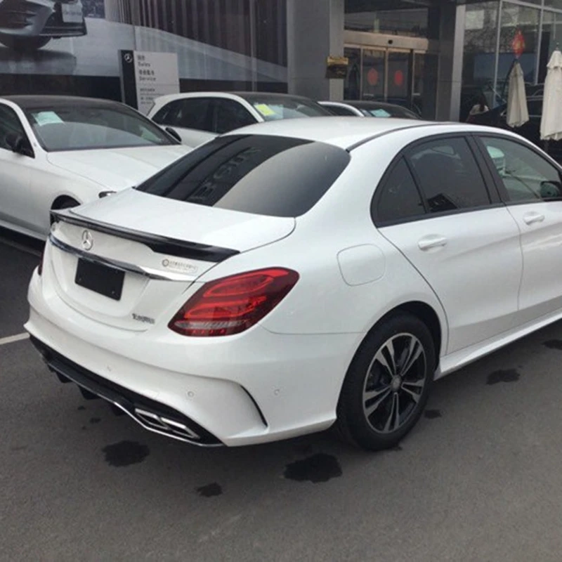Спойлер для Mercedes W205 C180 C200 C250 C300 C350 C400 C450 C220 4Door 2015 2016 Carlson Style ABS задний спойлер