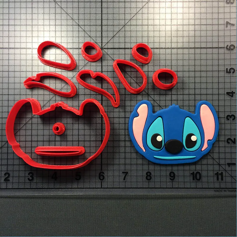 

Cartoon Character Lilo Cookie Cutter set Cake Baking Mould Custom Made 3D Printed Cookie Cutter Set Fondant Molds Cookie Molds