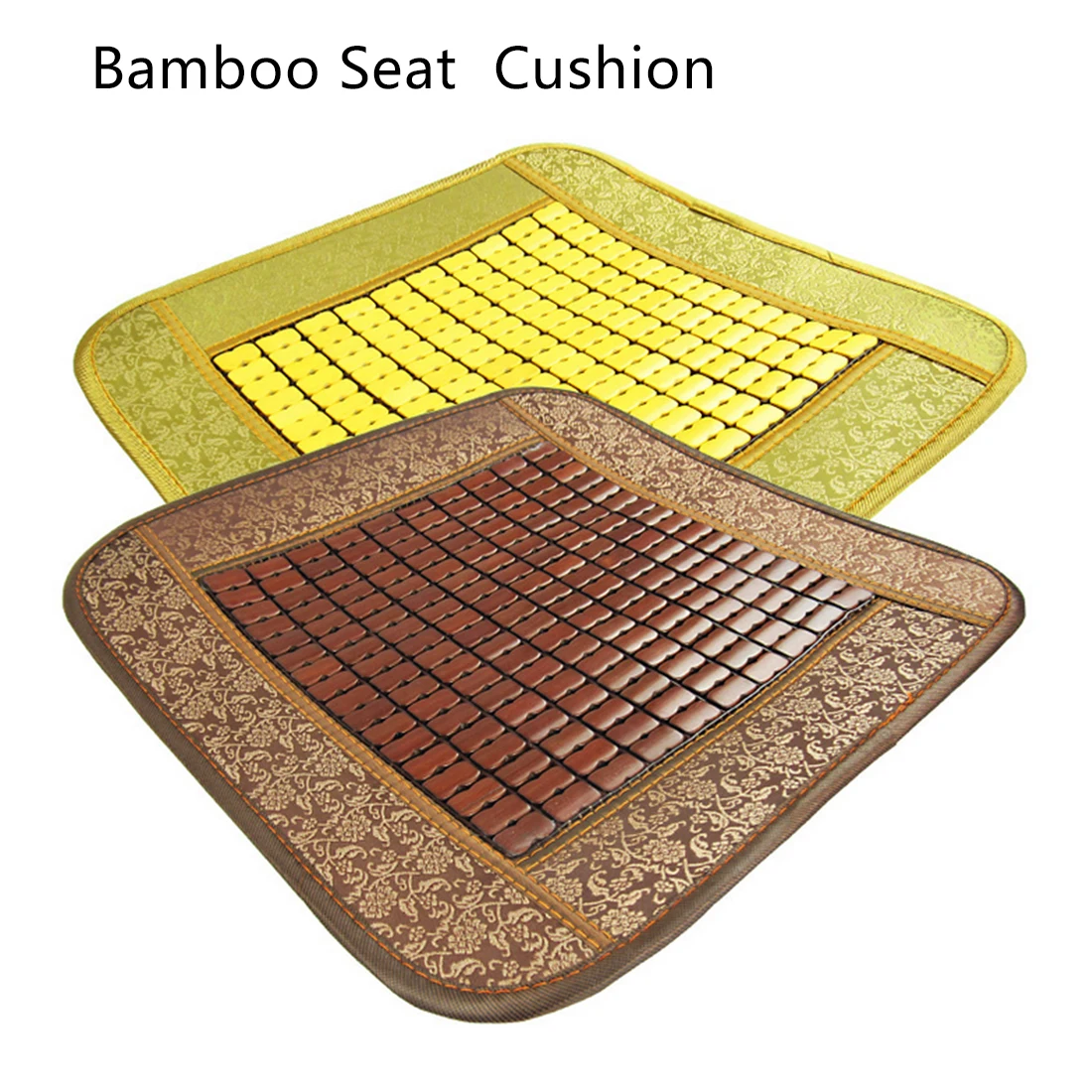 Dewtreetali бамбуковая подушка для автомобильного сиденья с деревянными бусинами, квадратная универсальная накидка для автомобильного сиденья, летнее Вентиляционное сиденье