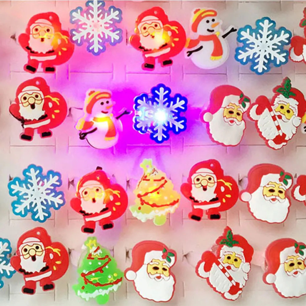 5pc/set Luminous Rings New Children's Toys Zabawki LED Cartoon Lights Shining toys For Childs Kids Playing In Night
