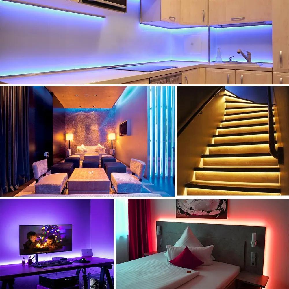 10M RGB WIFI LED Strip 2835 Waterproof 15M 5M Diode Tape Smart Magic Home Controller Voice Control 12V Adapter|Светодиодные ленты| |