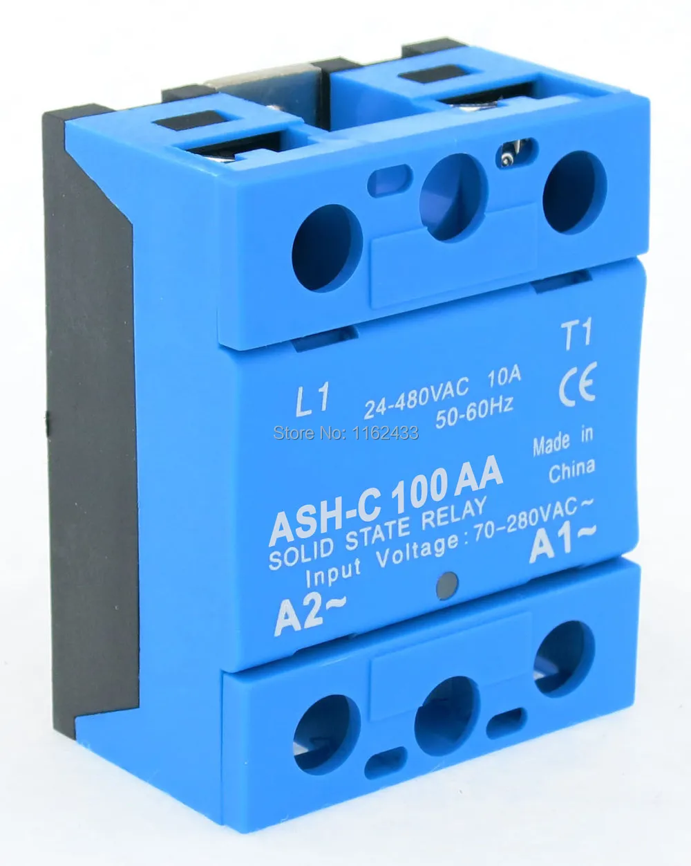 

ASH-C-100AA single phase AC to AC 100A 24-480VAC solid state relay 100AA SSR