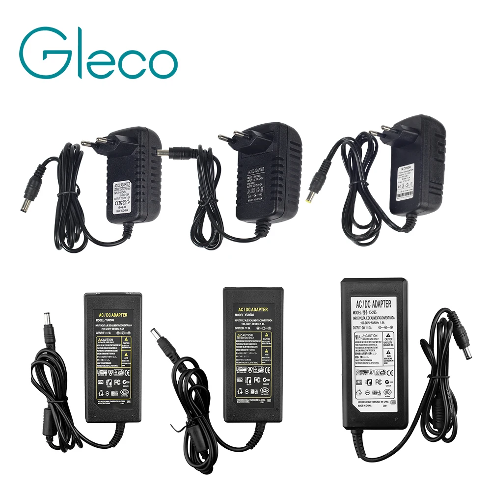 Dc12v 1a-8a Power Adapter Charger Transformer for Strip Lights Radio Systems 4A 