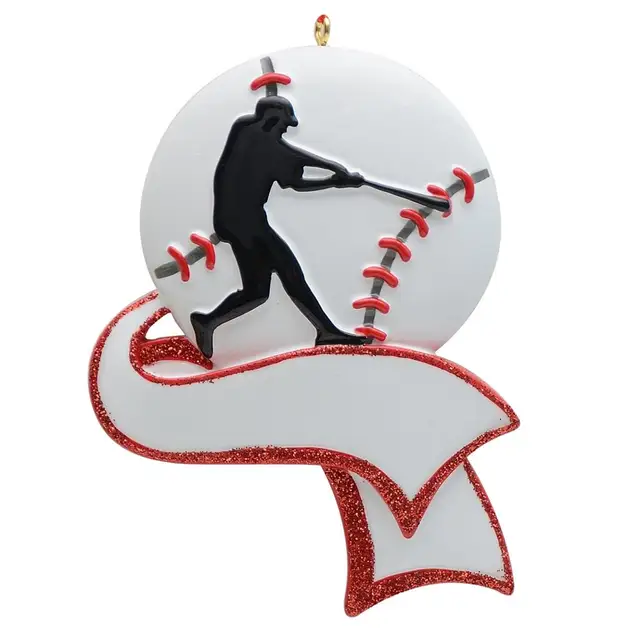 US $12.29 Resin Personalized Baseball Ornament for Christmas Tree Decor Gifts for Team Player Athlete Sports 