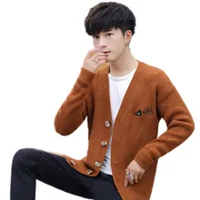 Весенне-осенний повседневный мужской свитер узкий мужской кардиган подходит для вязания мужской s свитер джемпер