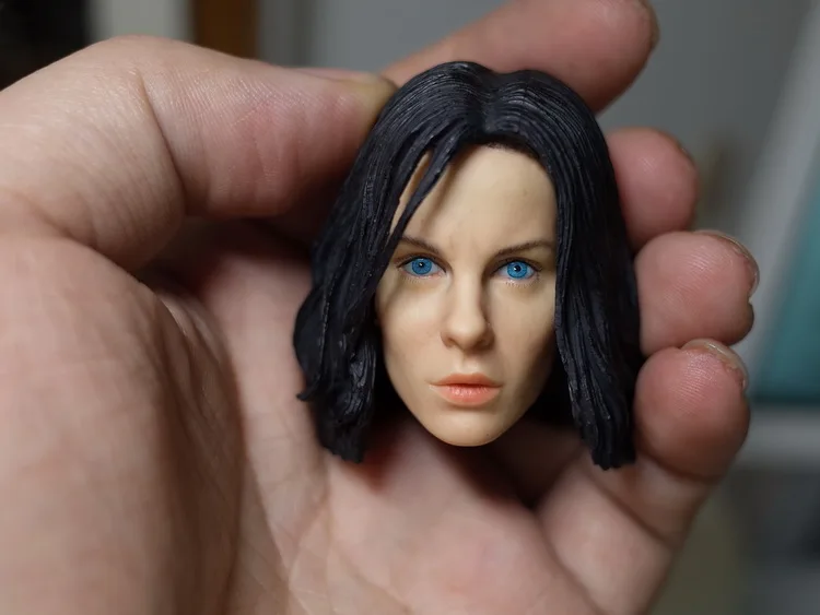 1/6 Кейт Бекинсейл черный/синий Средства ухода для век Глава Sculpt Underworld Selene женской головы для 12 дюйм(ов) фигурку