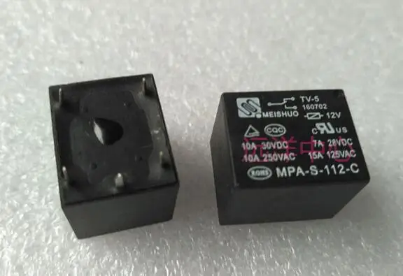 

NEW relay MPA-S-112-C MPA-S-112-C-12V MPAS112C-12V 12V 12VDC DIP5 20PCS/LOT