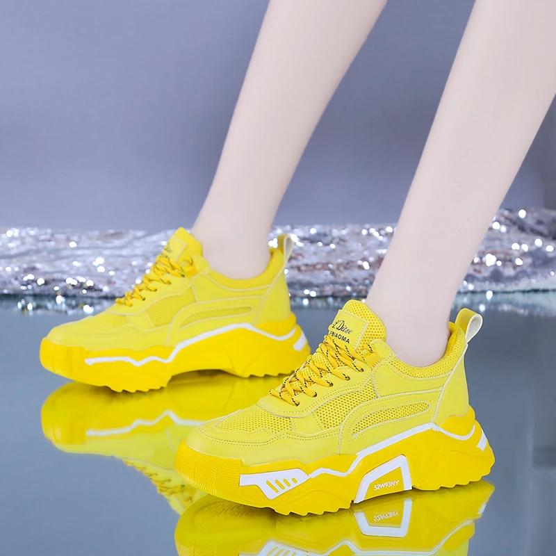 

Net face hollow shoes women 2019 summer new wild net red sponge cake thick bottom breathable sneakers women shoes