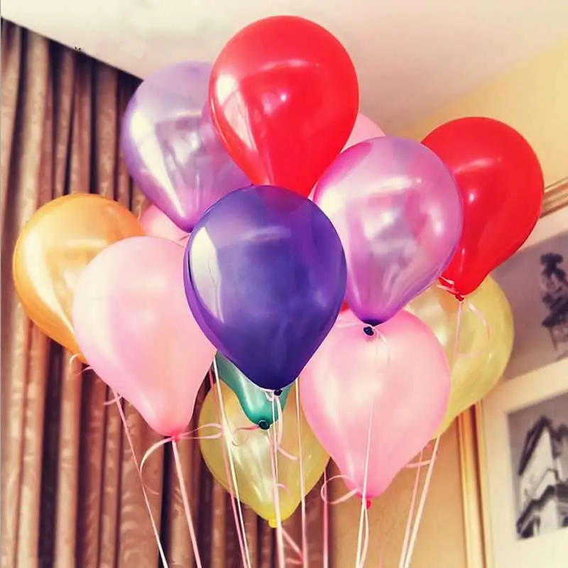 

100PCS 10inch 1.2G Latex Air Balloon Helium Pearl Balloons Wedding Globos Party Birthday Balls Classic Toys Christmas Gift Becky