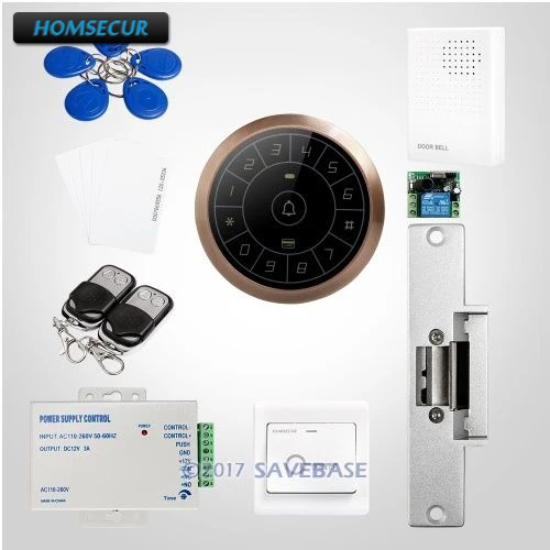 

HOMSECUR IP67 Fully-Potted Waterproof Wiegand 26/34 RFID Access Control System Supporting Card Only, PIN Only, Card+PIN