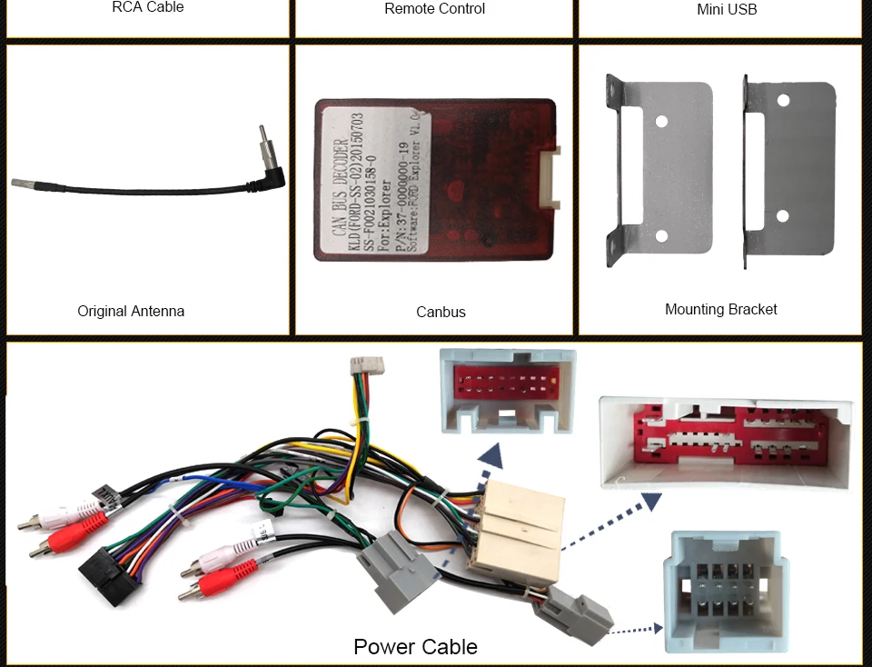 Sale KLYDE 4G WIFI Android 8.0 7.1 Octa Core 4GB RAM+32GB Car DVD Player Radio For Ford Escape Explorer Mustang Freestyle Expedition 8
