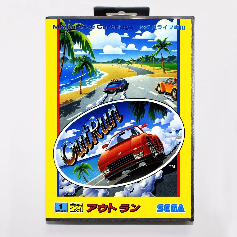 OutRun игры Картридж 16 бит MD карточная игра с коробку для Sega Mega Drive Genesis|16 bit|md game16 bit md |
