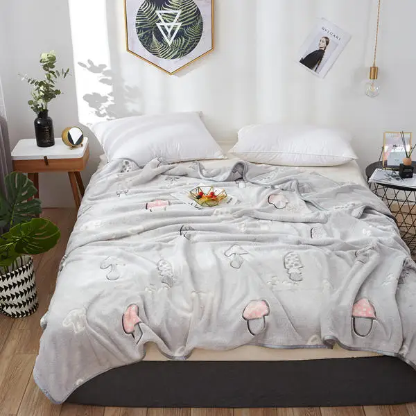 Новое зимнее теплое плюшевое фланелевое одеяло полиэстер мягкие покрывала меховое одеяло для кроватей Флисовое одеяло 180x200 см King queen - Цвет: 3V