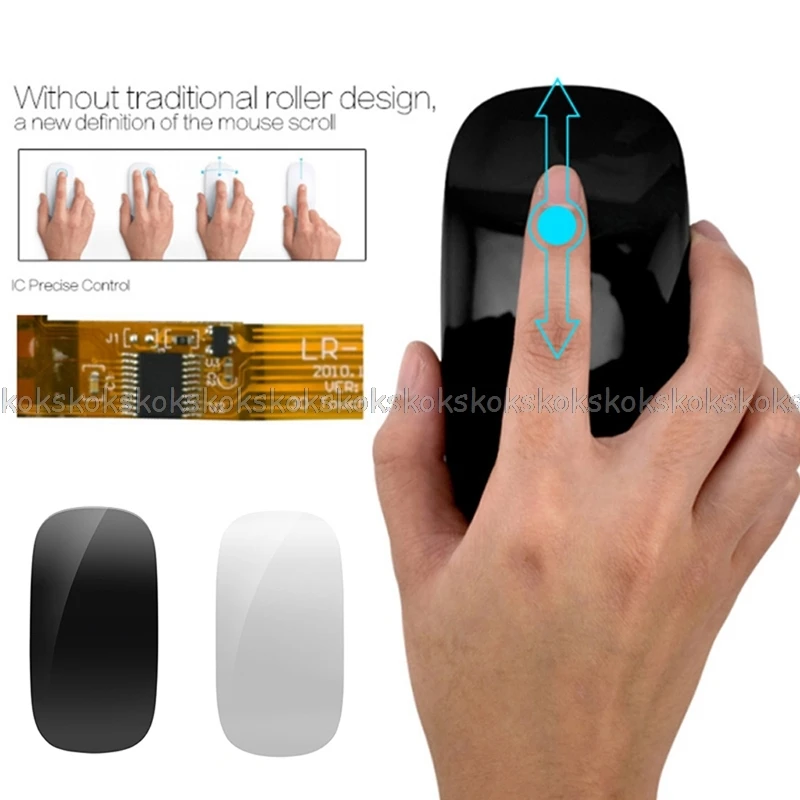 

Magic Touch Mouse 2.4GHz 12000 DPI Wireless Optical Mice For Windows Mac Laptop JUL26 dropship