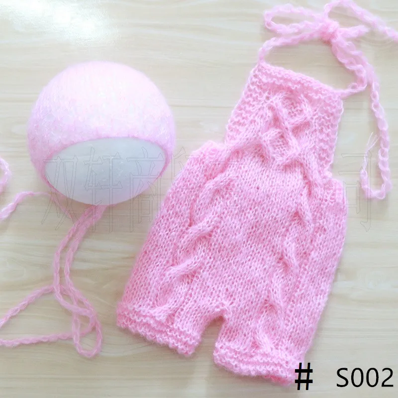 

Newborn photography props mohair pants + hat photography clothing
