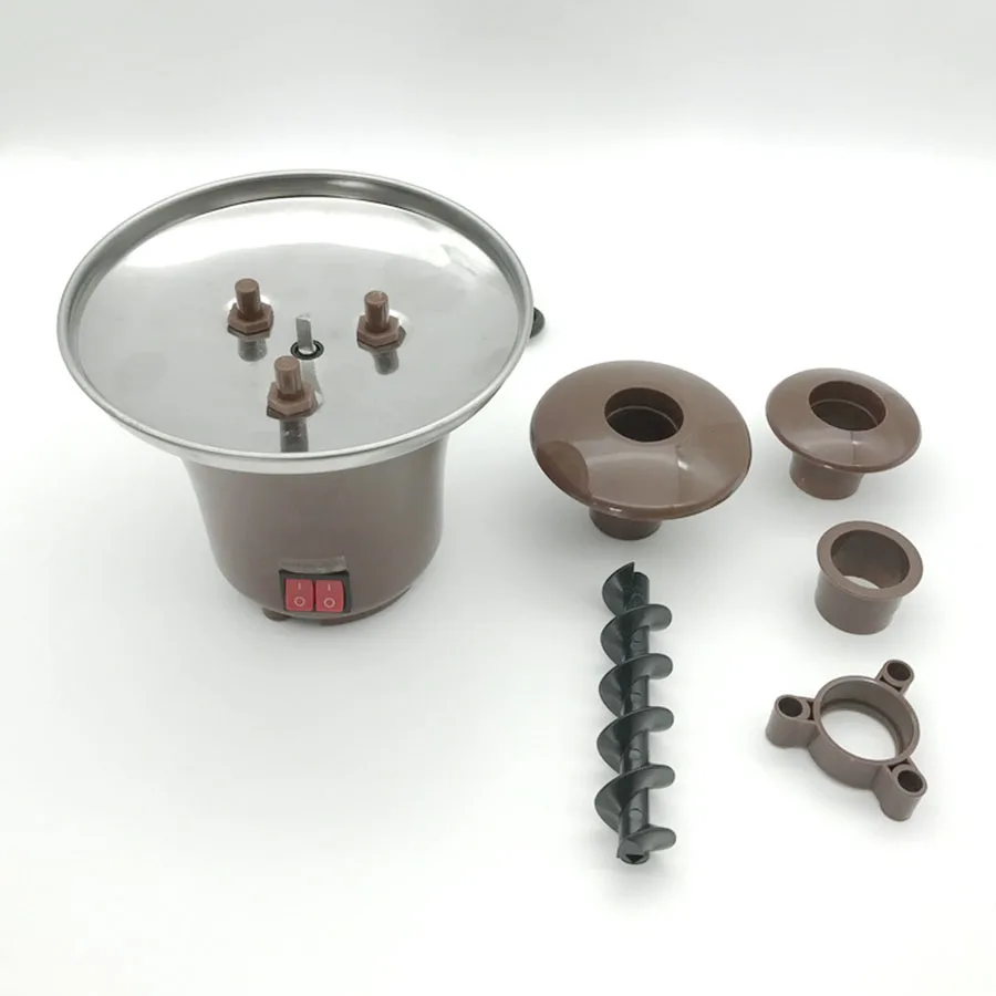 Home three layers of chocolate fountain machine diy mini waterfall hotpot magma machine automatic melting tower party activities
