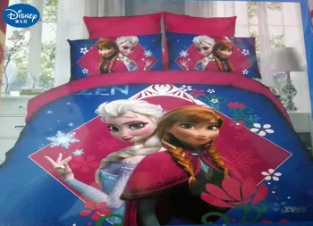 

3Pcs Cotton Children Bedding Set Frozen Anna Elsa Home textile Girl bed set dorm room bedding bag pillowcase sheet
