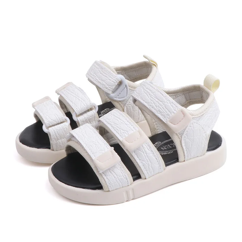 

ULKNN summer wild boy sandals 3-8 years old polyurethane children's non-slip soft bottom children's beach shoes