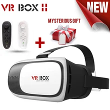 Leather VR BOX 2 VR Glasses 3D Glasses Virtual Reality Glasses VR Headset For Google cardboard Smartphone +Bluetooth Controlle