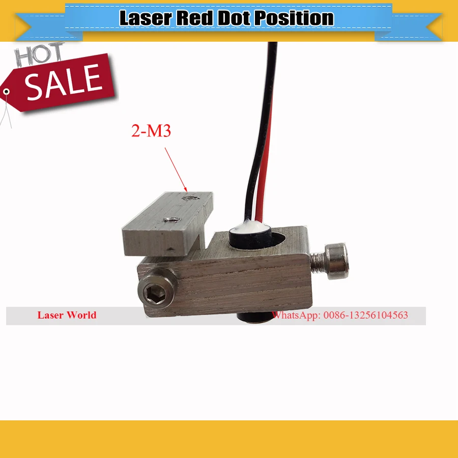 

Red Dot Position + Support Holder Used for Co2 Laser Head Focus Diode Module DIY Laser Engraver Cutter Machine 2030/3040/4060