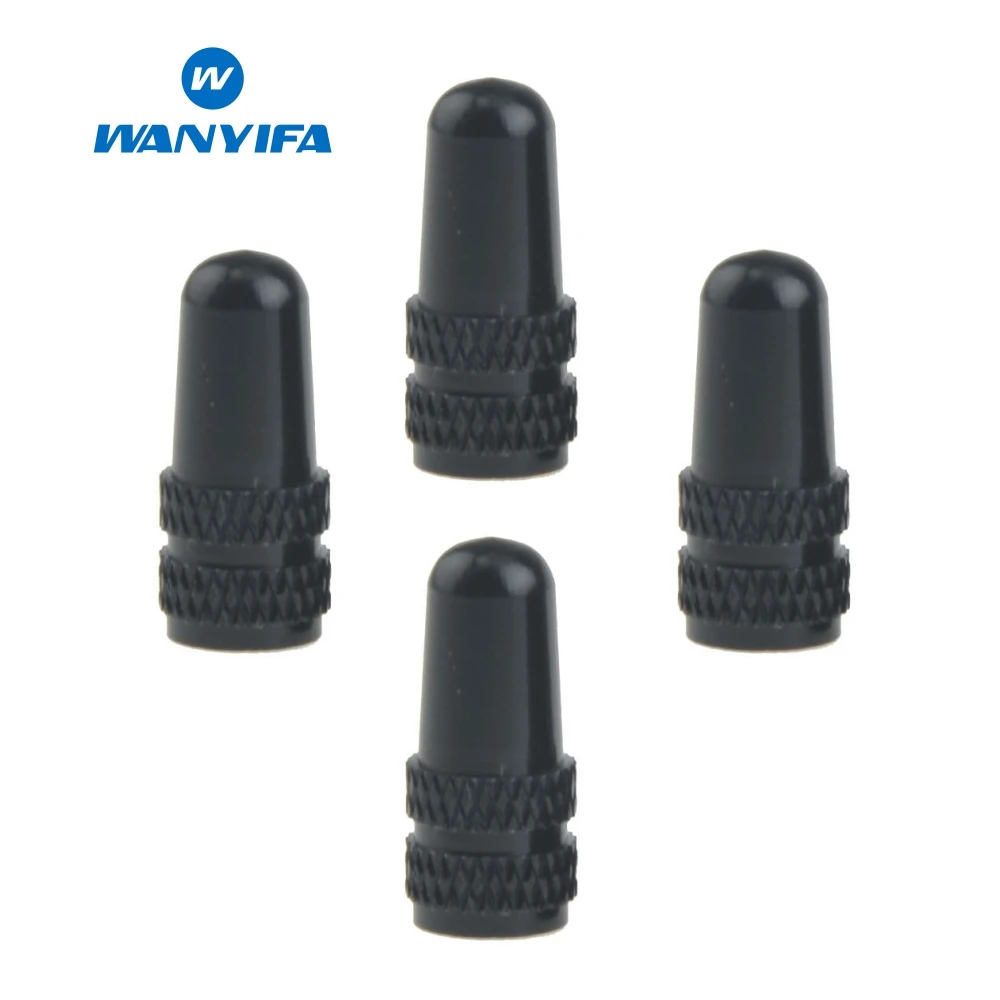 

Wanyifa 4Pcs Aluminum Alloy Road MTB Bicycle Gas Nozzle Tire Wheel French Valve Cap 6 Color