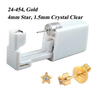 Disposable No Pain Safe Sterile Ear Stud Cartilage Tragus Helix Unit Kit Nose Piercing Stud Tool Fashion Jewelry 20g