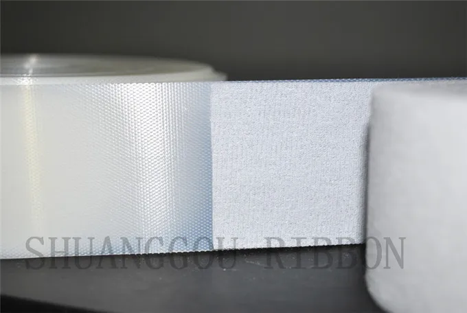 

1.2''(30mm)Width Brushing Fabric loop&Injected hook.Kid's accesorries.Care for the baby.soft and thin hook and loop white